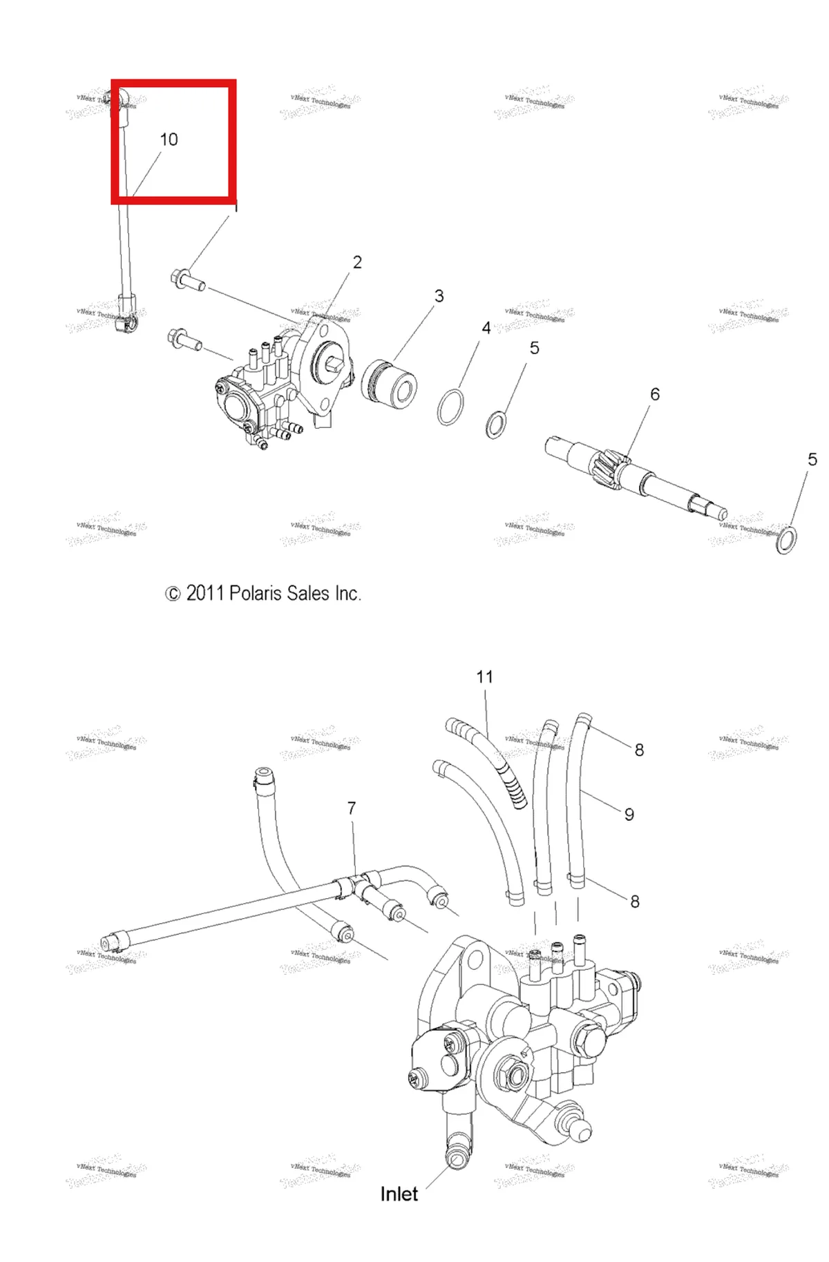 Деталь 2521002 на схеме узла Engine, Oil Pump & Lines