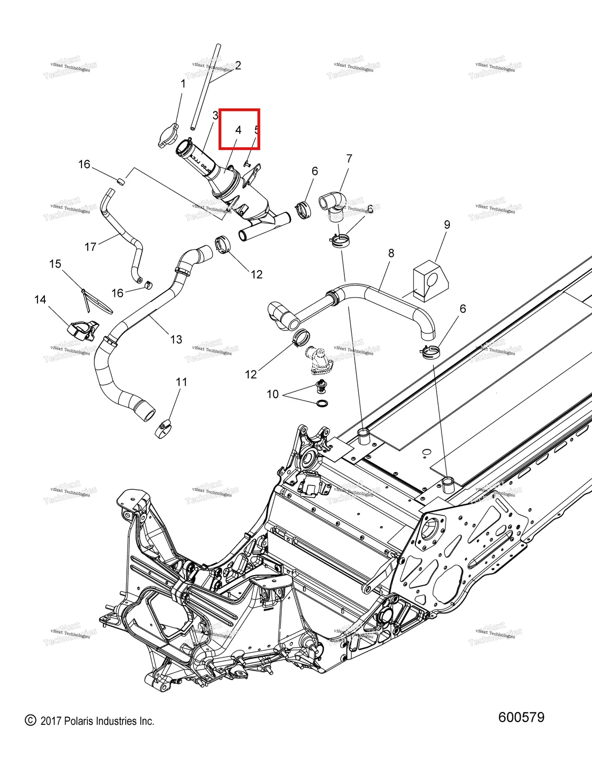 Деталь 2521529 на схеме узла Engine, Cooling System