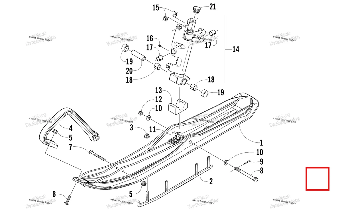 Схема применяемости: Демпфер лыжи Arctic Cat M8 DAMPER,SKI-RUBBER 2603-553