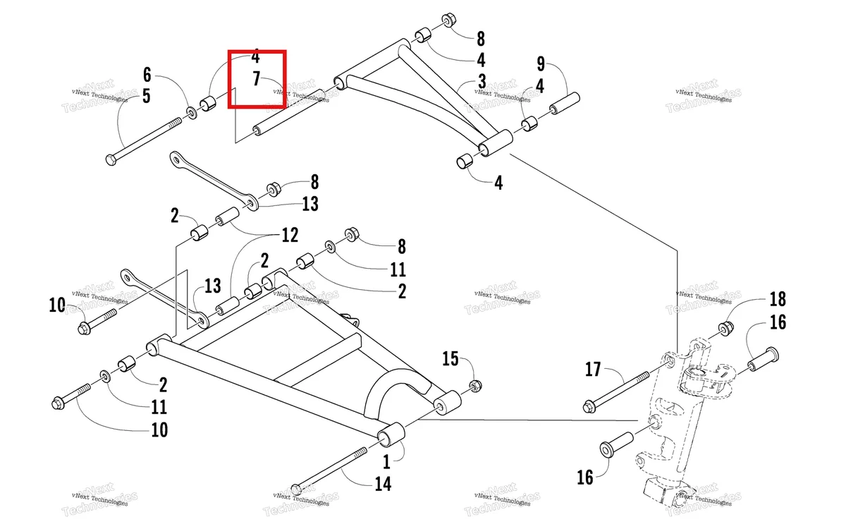 Деталь 2603-771 на схеме узла A-Arm Assembly