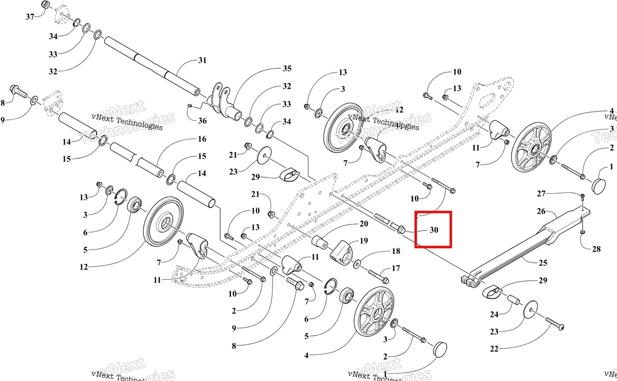 Деталь 2623-078 на схеме узла Idler Wheel Assembly