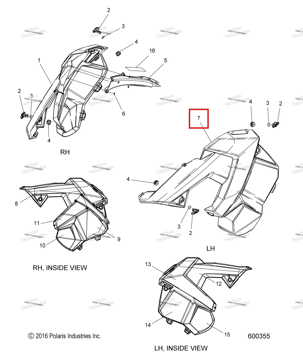 Деталь 2635483 на схеме узла Body, Side Panels