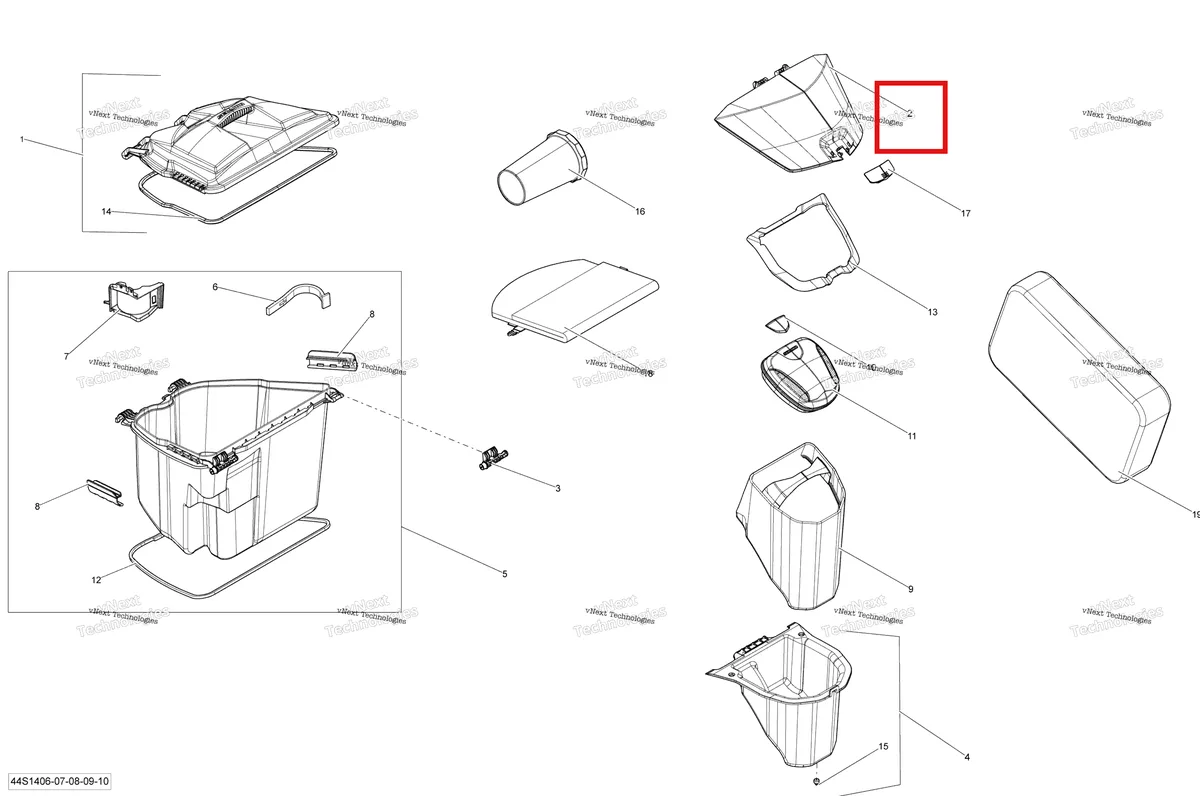 Деталь 264000082 на схеме узла 2014 Sea-Doo RXT 260 & RS Storage Compartments