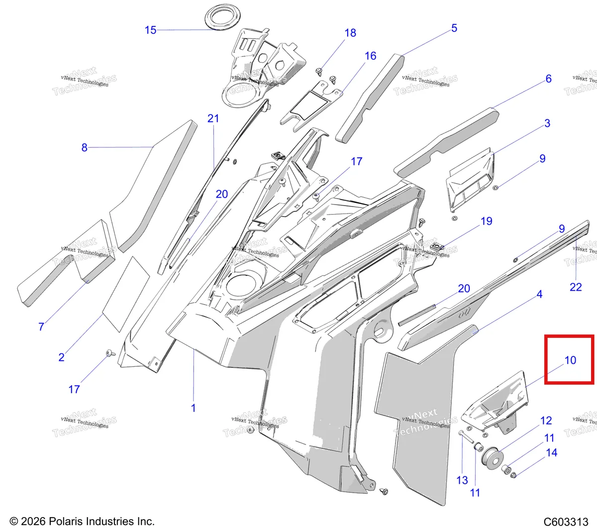 Деталь 2640259 на схеме узла Body, Console S27tfh8m