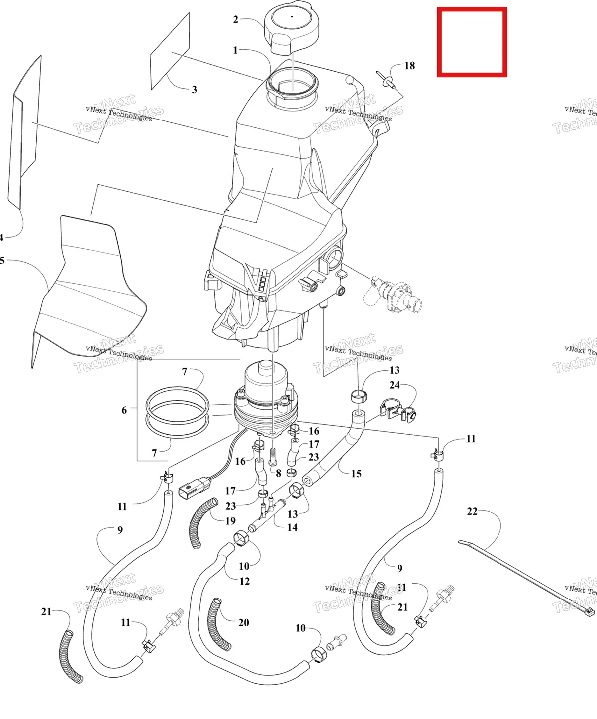 Деталь 2670-643 на схеме узла G8 BLACK DUSK PURPLE CANADA (S2026CMJSSCNP) Oil Tank Assembly