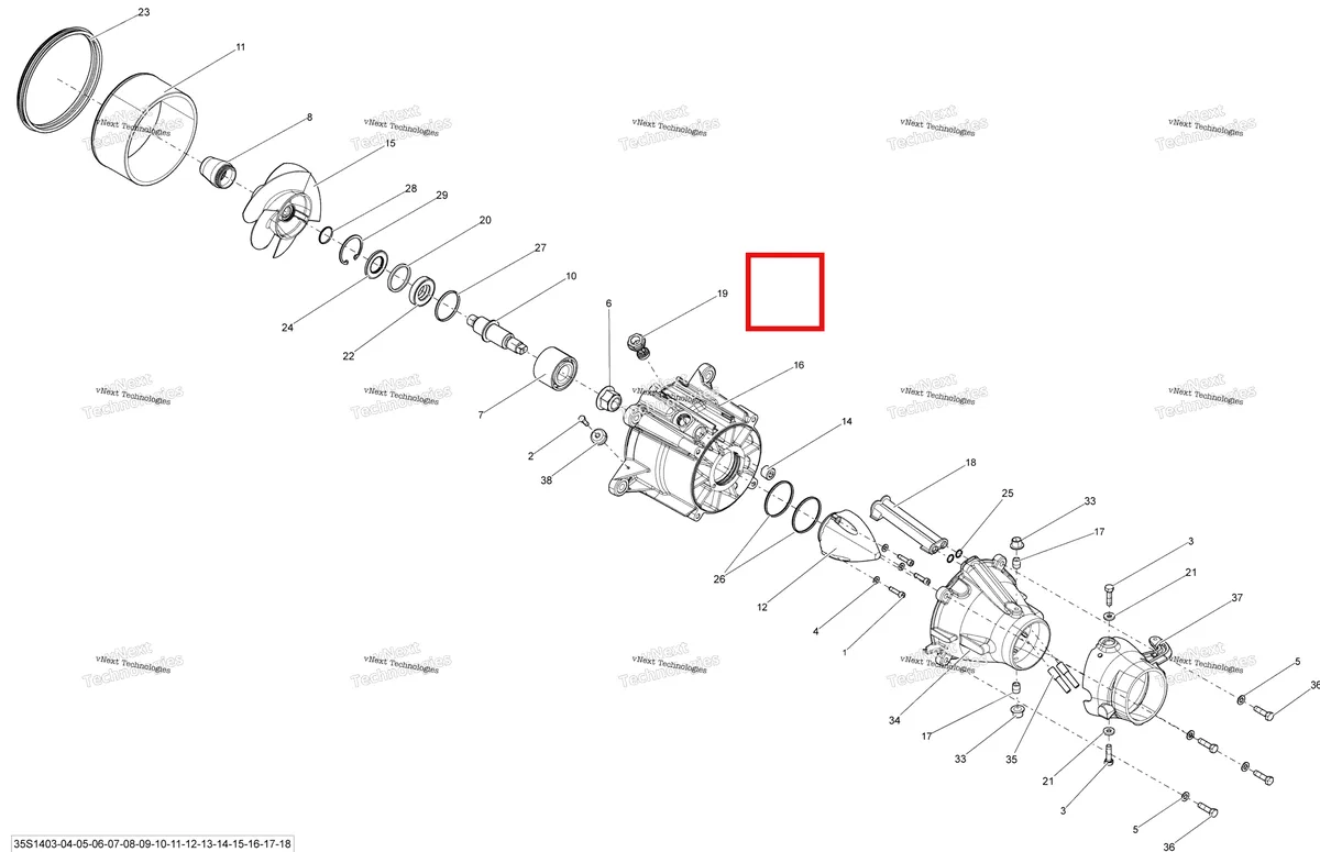 Деталь 267000631 на схеме узла 2014 Sea-Doo RXP-X 260 & RS Pump