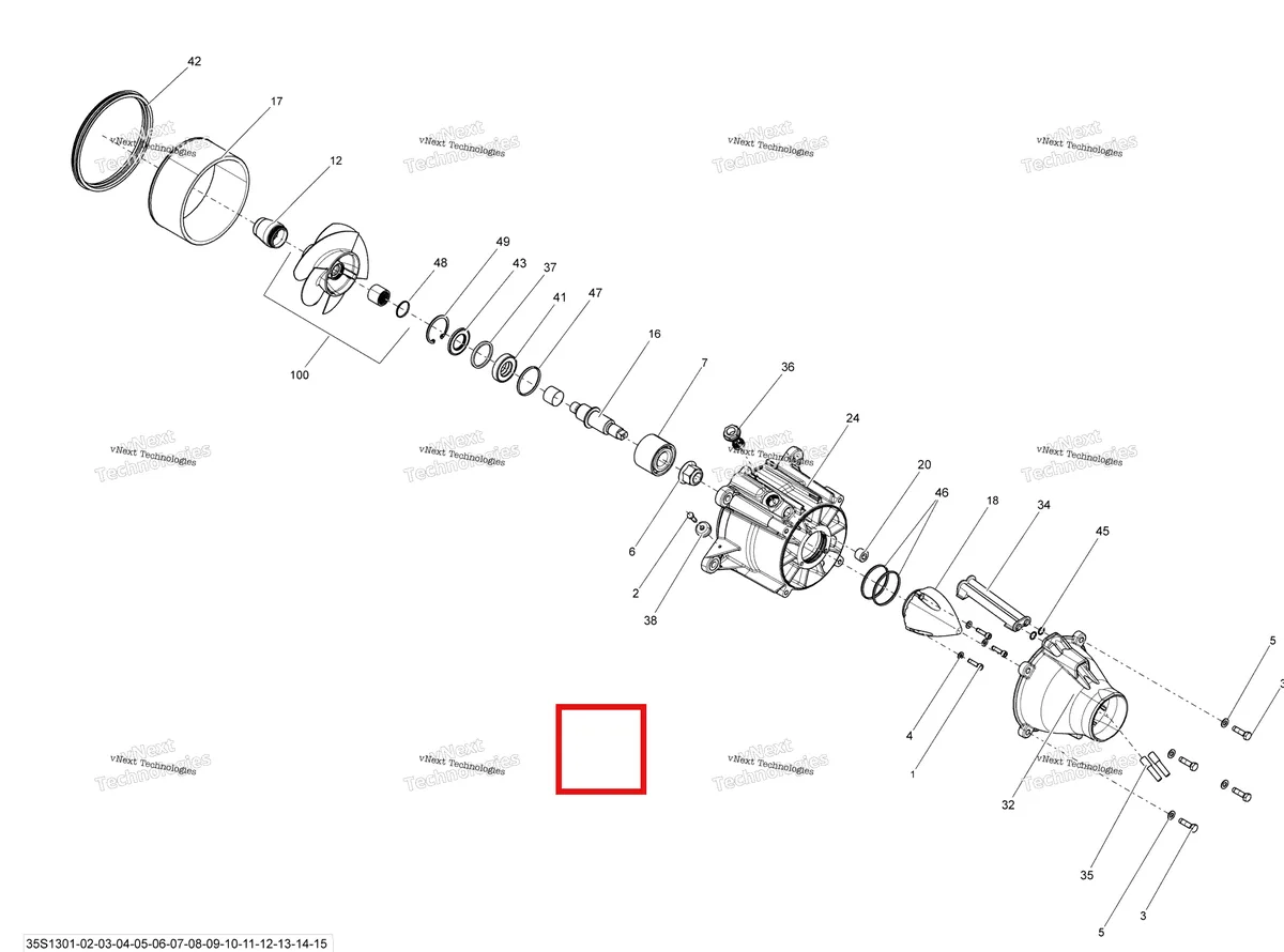 Деталь 267000648 на схеме узла 2013 Sea-Doo GTR 215 Pump