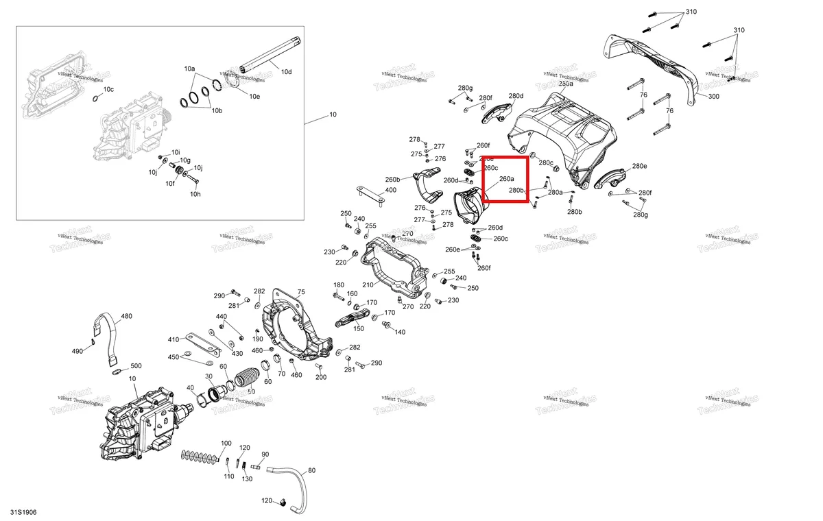 Деталь 267000727 (Жиклёр насос форсунка Sea-Doo RXP (2016) (267000727)) на схеме узла 2019 Sea-Doo RXP 300 Reverse