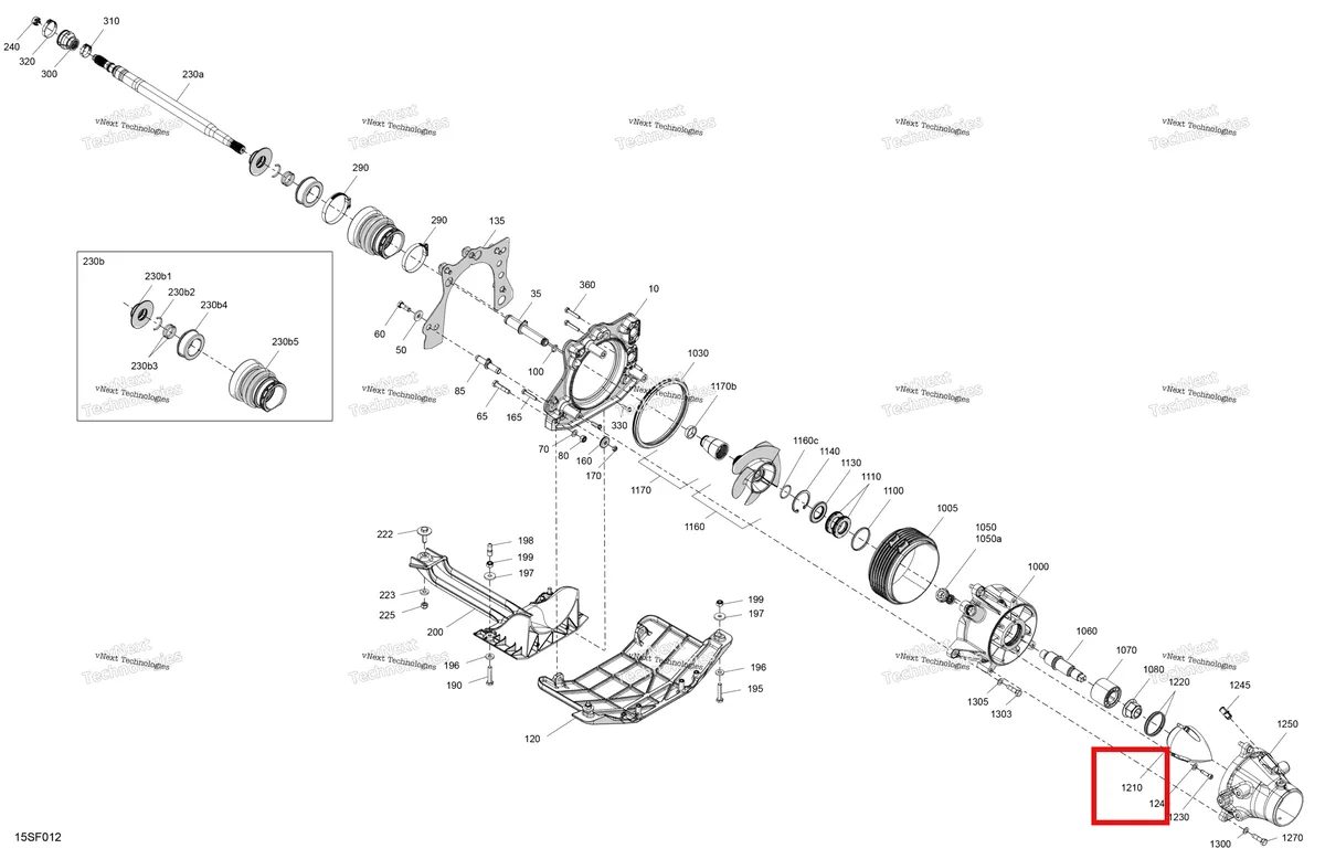 Деталь 267000769 на схеме узла 2026 Sea-Doo SPARK - 900 HO ACE - TRIXX - 67TB - Gulfstream Blue - 1UP Drive - Propulsion