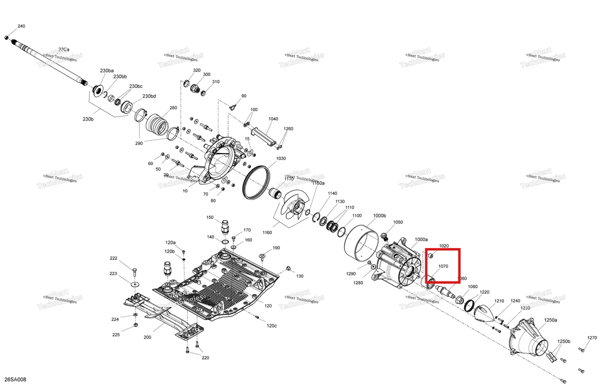 Деталь 267000900 на схеме узла 2021 Sea-Doo GTI 90 Drive - Propulsion / Built From Sept 29 2020