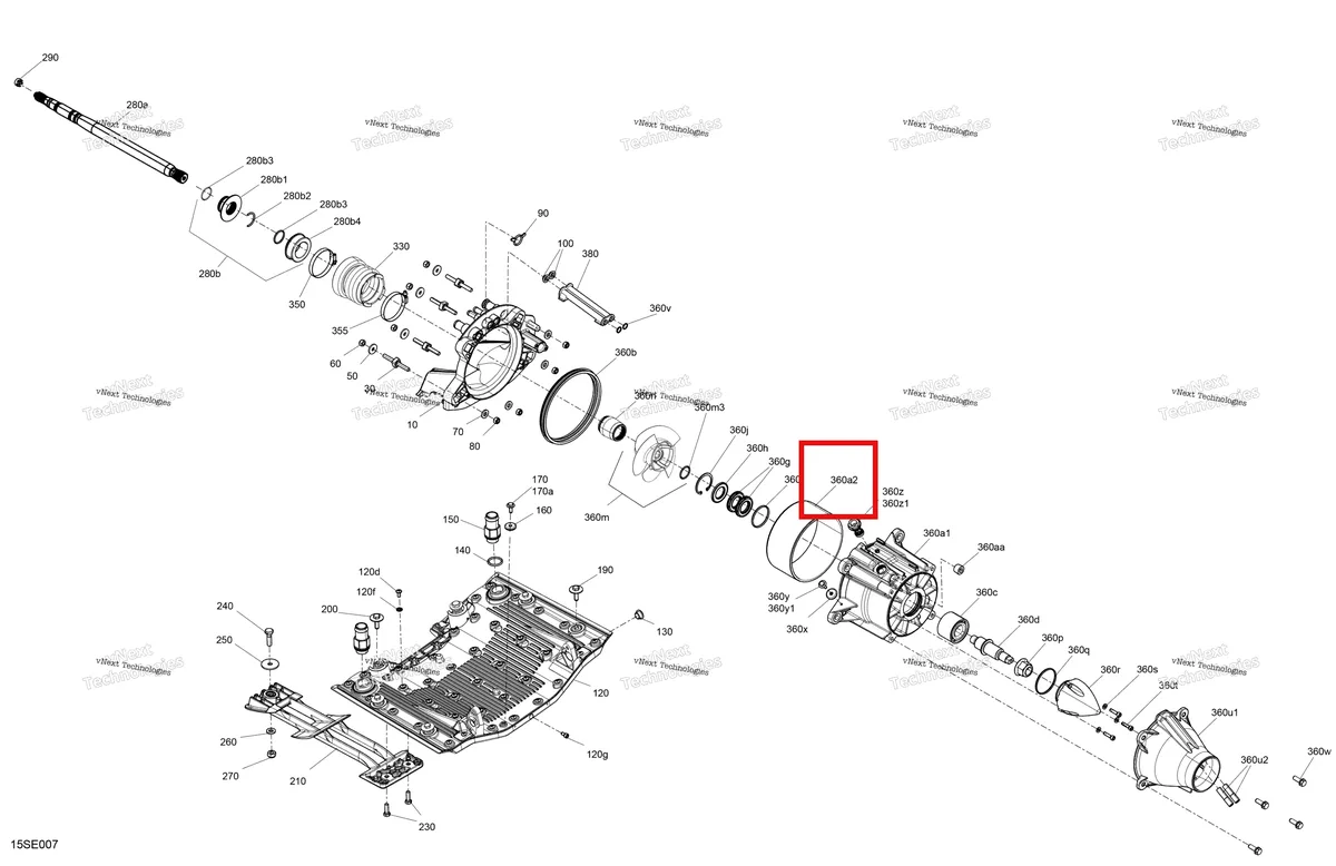 Деталь 267001036 на схеме узла - 25SC - Bright White Drive - Propulsion