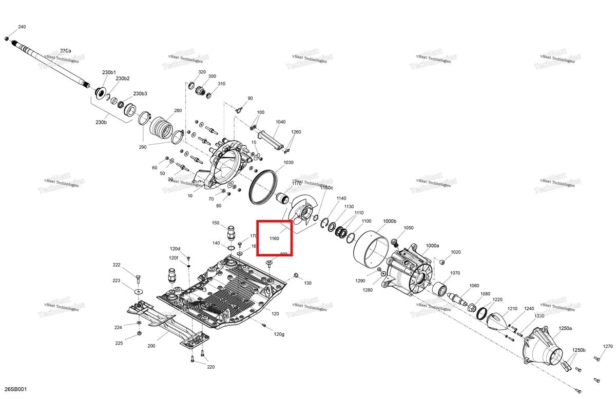 Деталь 267001046 на схеме узла 2022 Sea-Doo GTI 90 Drive - Propulsion