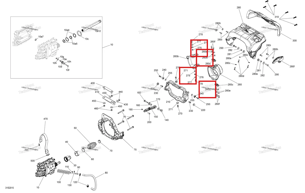 Деталь 268000060 (Проставка Sea-Doo RXP (2016) (268000060)) на схеме узла 2020 Sea-Doo RXP 300 Reverse
