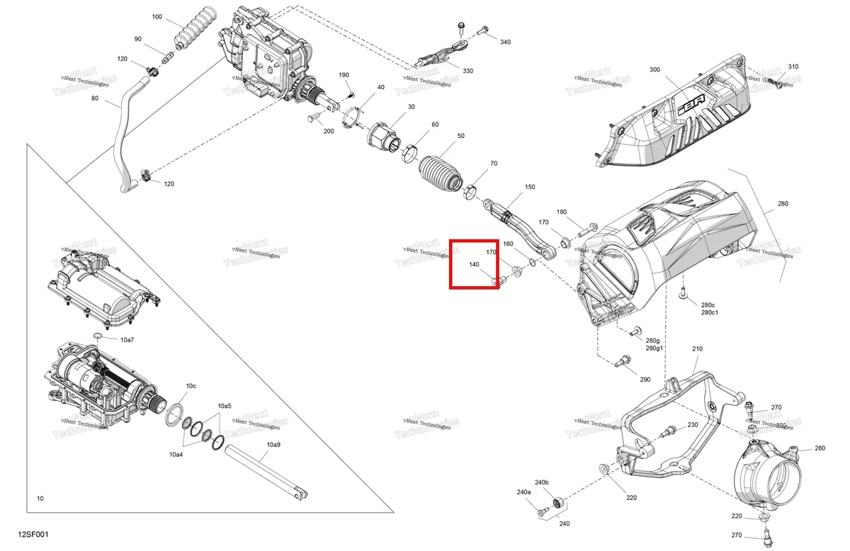 Деталь 268000269 (Втулка Sea-Doo RXP (2016) (268000269)) на схеме узла 2026 Sea-Doo WAKE - 230 - PRO - 13TA - Northern Lichen - Audio Mechanic - Reverse