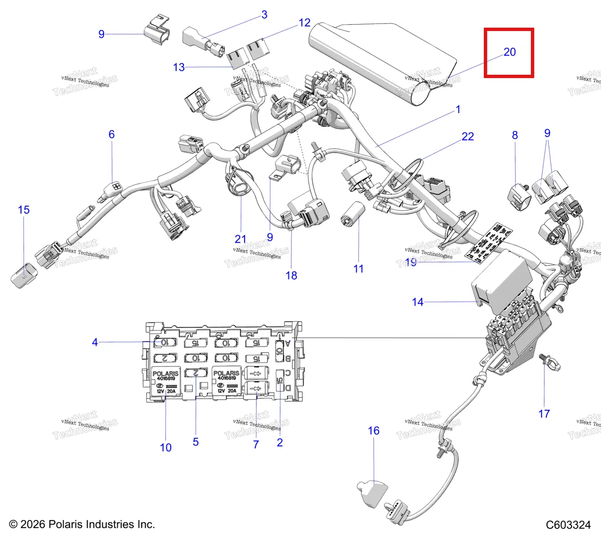 Деталь 2687631 на схеме узла Electrical, Wire Harness, Main S27tfa9b