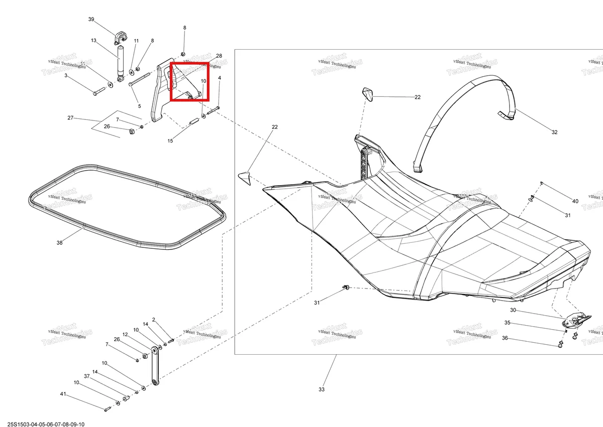 Деталь 269001684 на схеме узла 2015 Sea-Doo GTX 155 Seat