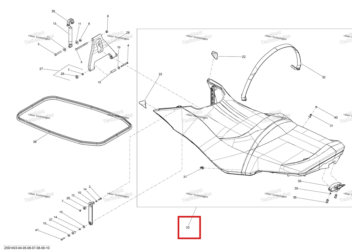 Деталь 269002479 на схеме узла 2014 Sea-Doo RXT 260 & RS Seat