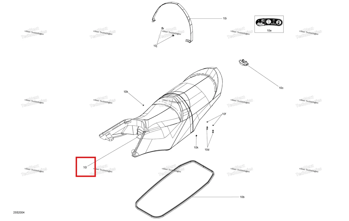 Деталь 269003433 на схеме узла Seat