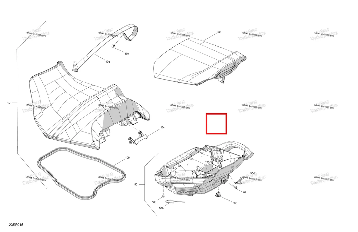 Деталь 269003835 на схеме узла 2026 Sea-Doo GTI - 130 - STD - 38TB - Bright White Body - Seat