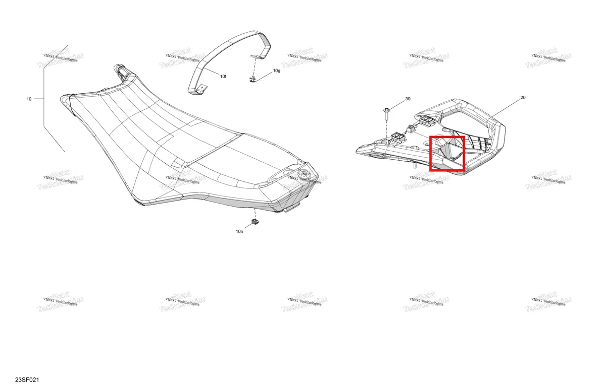 Схема применяемости: Can Am красный сиденье ремень Sea-Doo Spark 900 ACE Base (2026) (269003951)