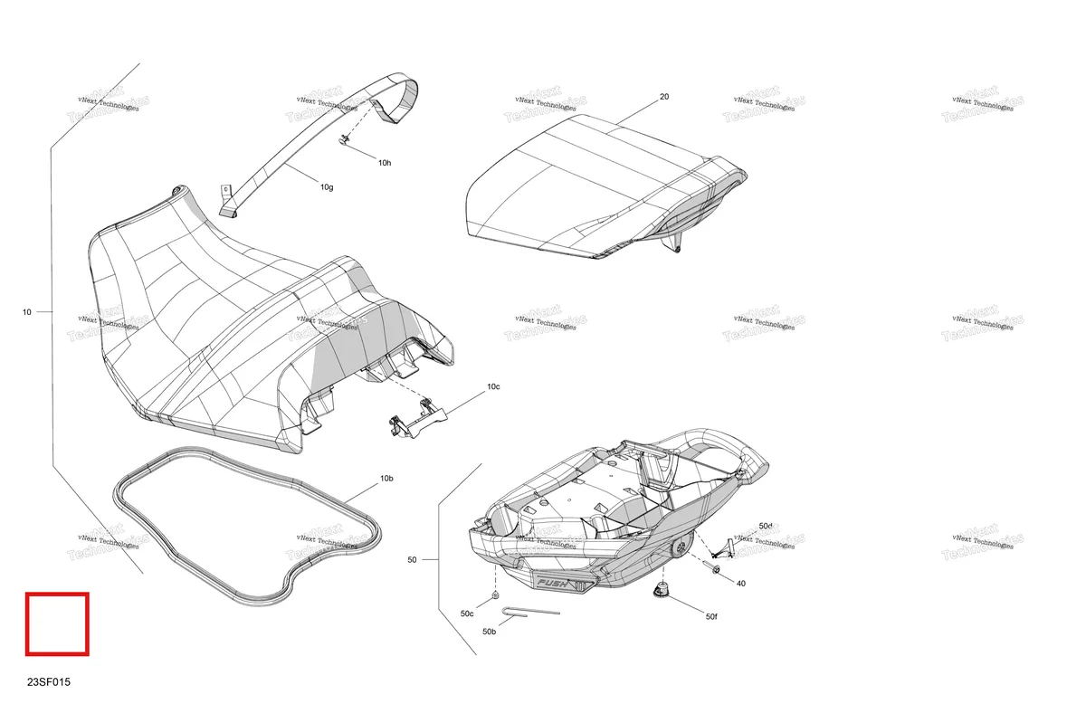 Деталь 269003995 на схеме узла 2026 Sea-Doo GTR - 230 - STD - 36TC - Eclipse Black Body - Seat