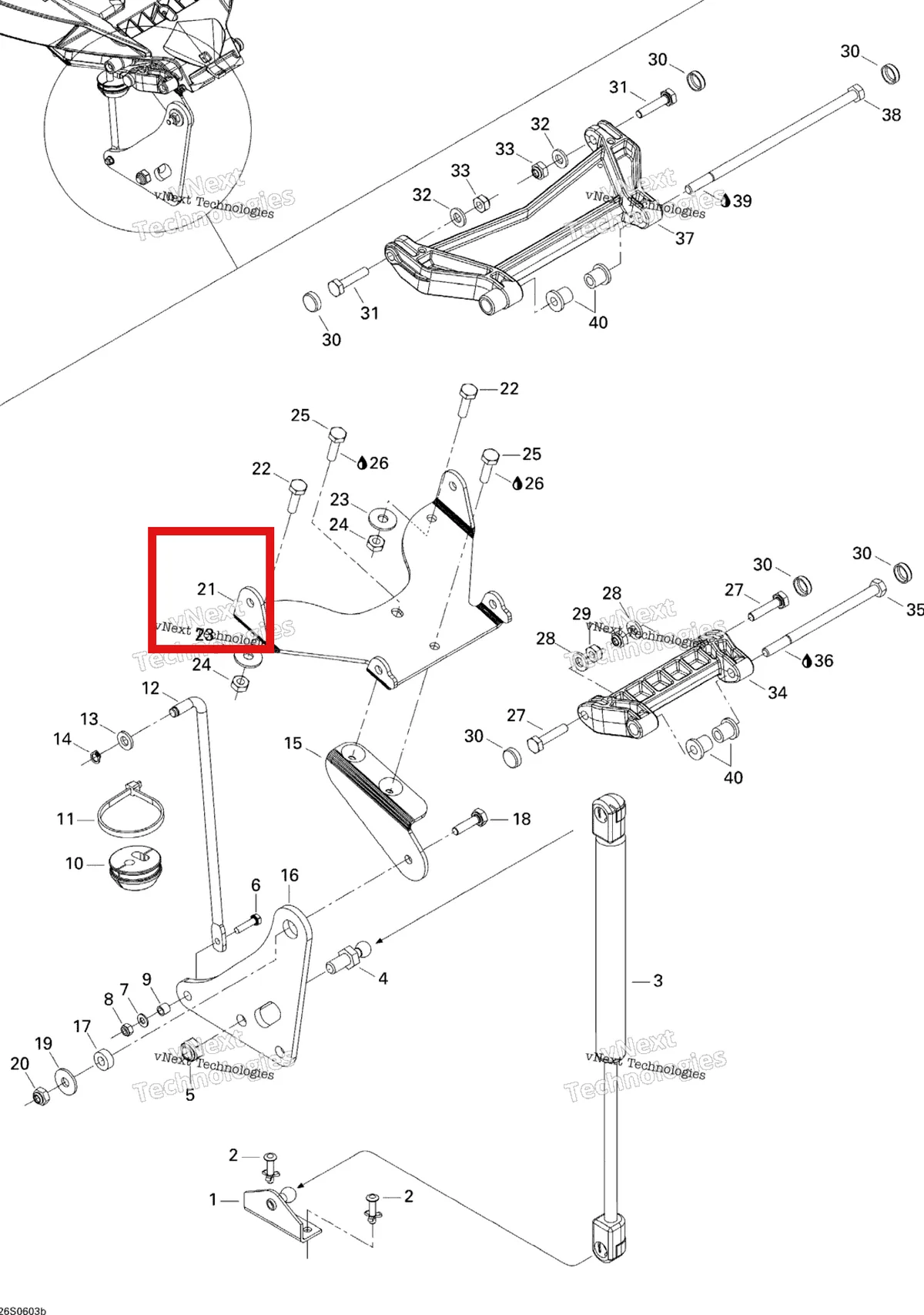 Деталь 269500934 на схеме узла 2006 Sea-Doo GTX 4-TEC SC Front Storage Compartment 2