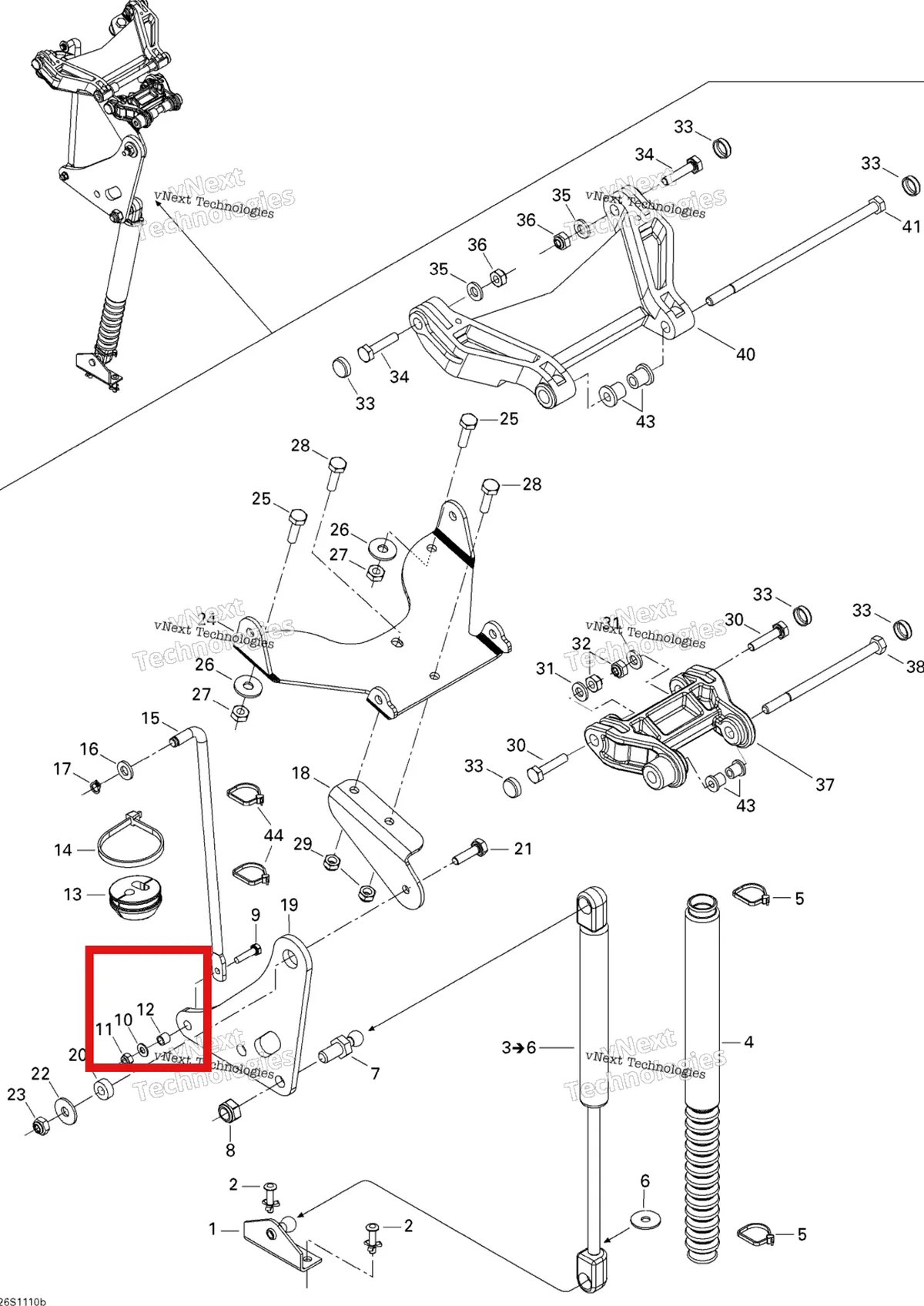Деталь 269501130 на схеме узла 2011 Sea-Doo RXP-X 255 & RS Front Cover 2
