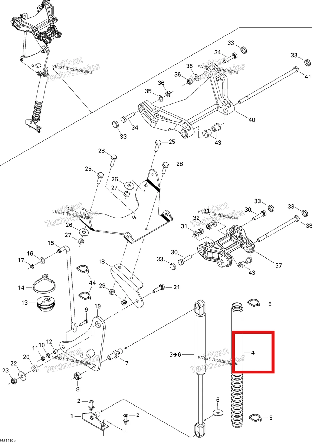 Деталь 269501168 на схеме узла 2011 Sea-Doo RXP-X 255 & RS Front Cover 2