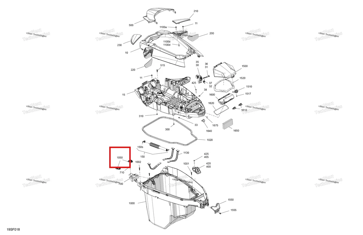 Схема применяемости: Adjustment крюк Sea-Doo RXT 300 (2018) (269502325)