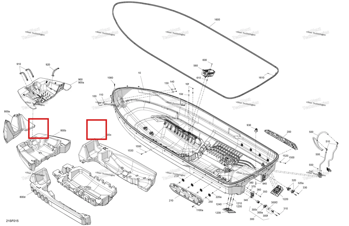 Деталь 269502417 (Ремень Sea-Doo RXP 325 X (2026) (269502417)) на схеме узла 2026 Sea-Doo GTI - 130 - STD - 38TB - Bright White Body - Hull