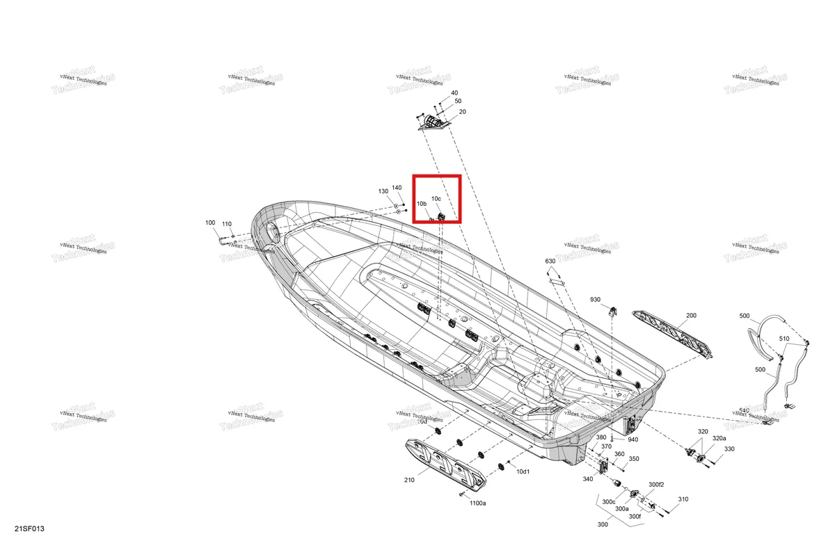 Схема применяемости: Ремень Retaining Sea-Doo RXP (2016) (270000933)