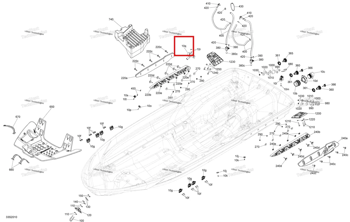 Деталь 270000977 (Ремень анкер Sea-Doo RXP (2016) (270000977)) на схеме узла 2020 Sea-Doo RXP 300 Hull