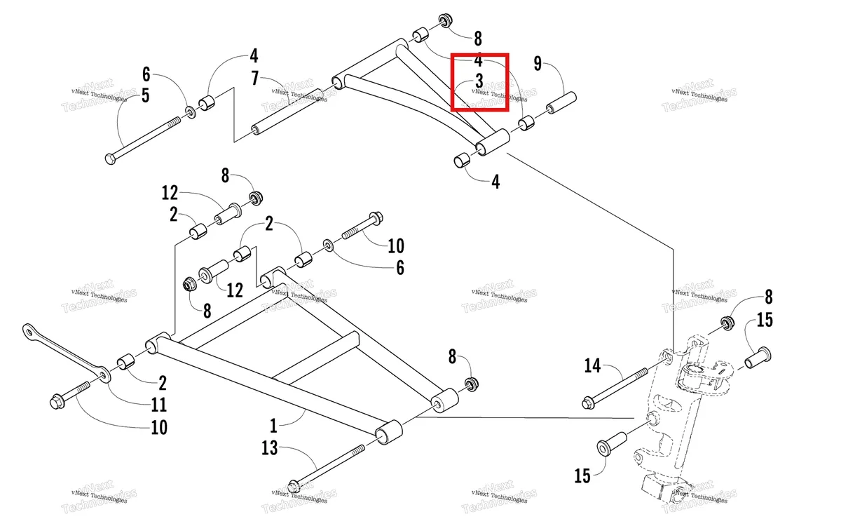 Деталь 2703-119 на схеме узла A-Arm Assembly