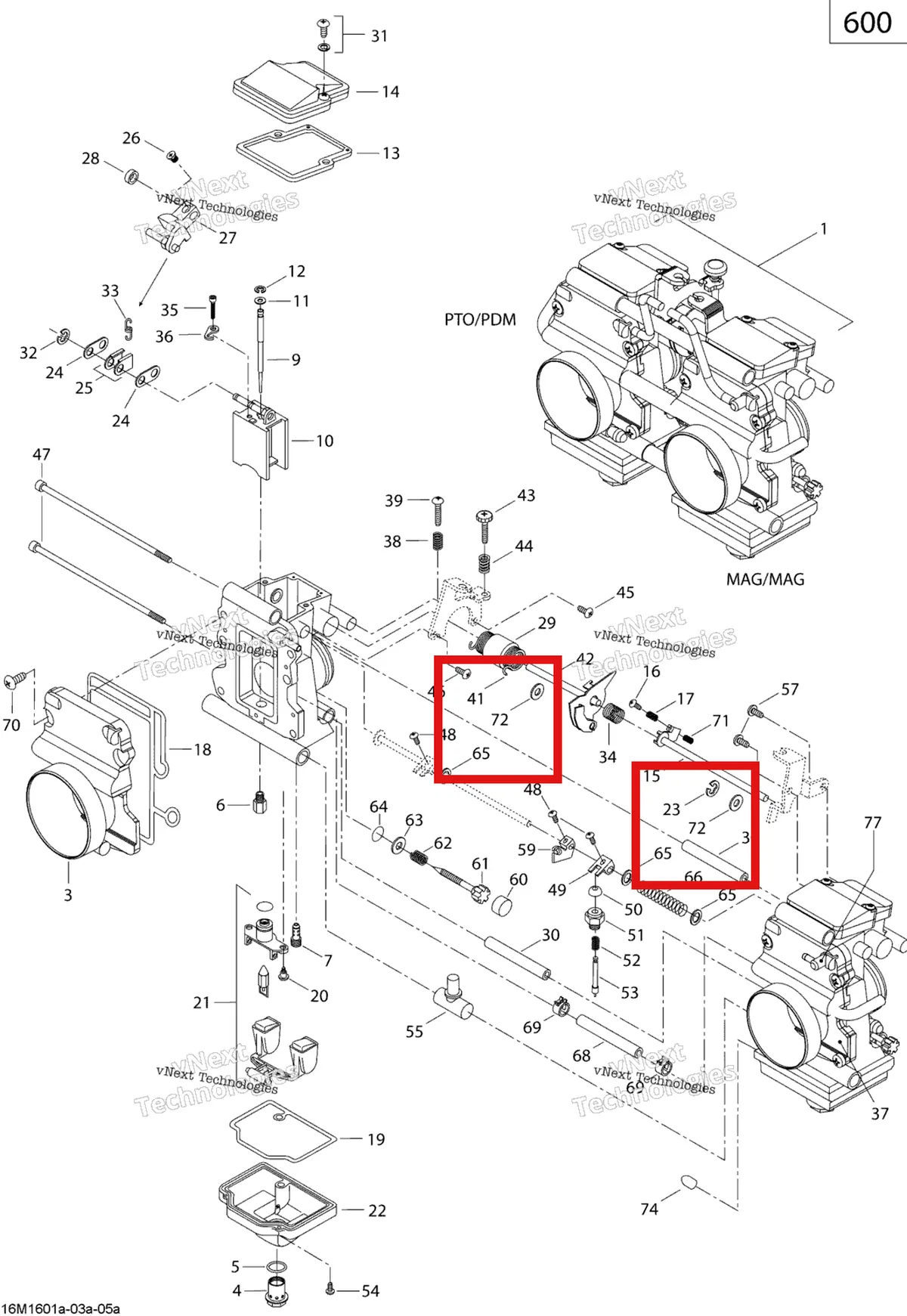 Деталь 270500118 (Прокладка) на схеме узла 2019 Ski-Doo SUMMIT 600 CARB Carburetor - 600 Carb