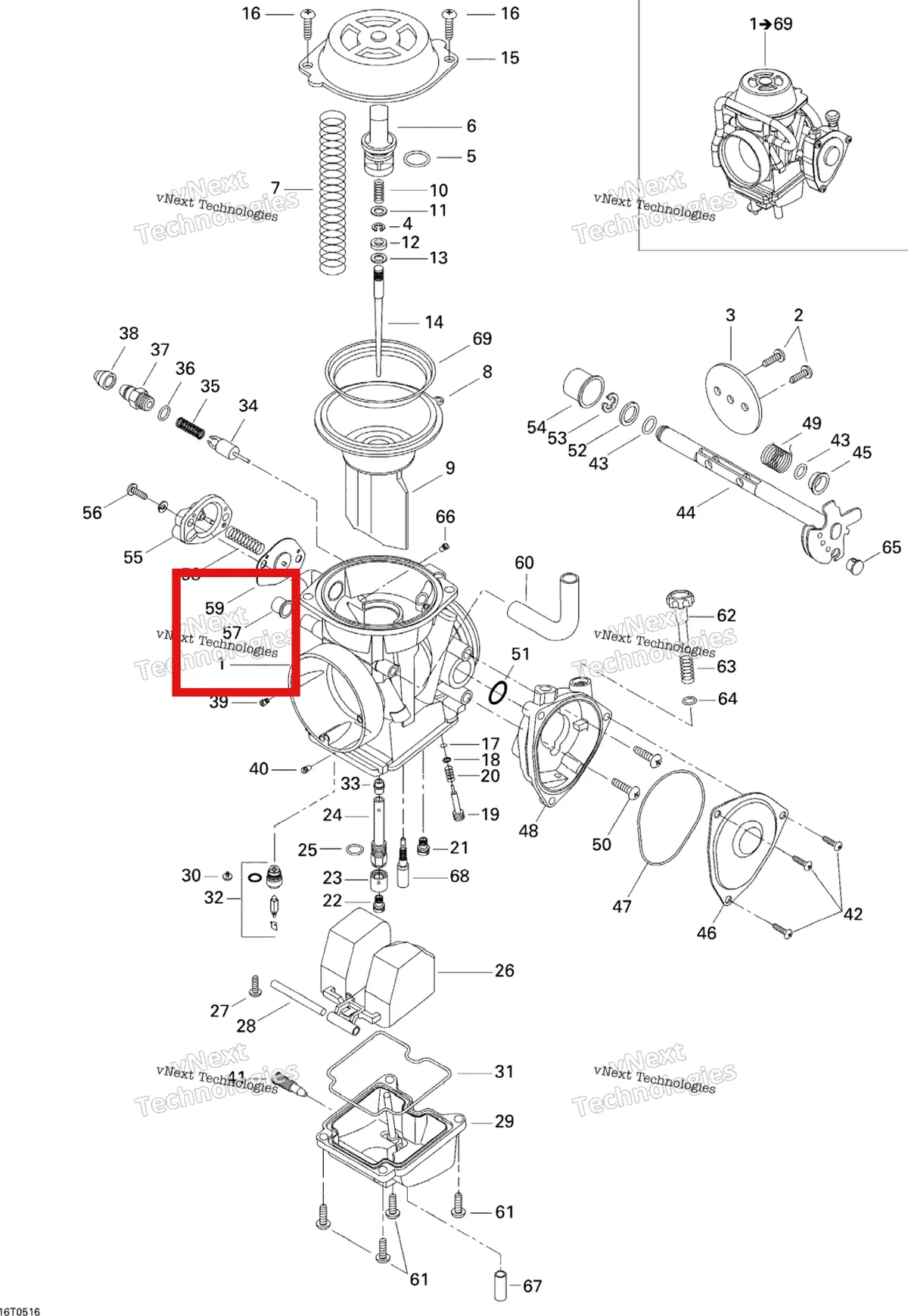 Деталь 270500260 на схеме узла Carburetor