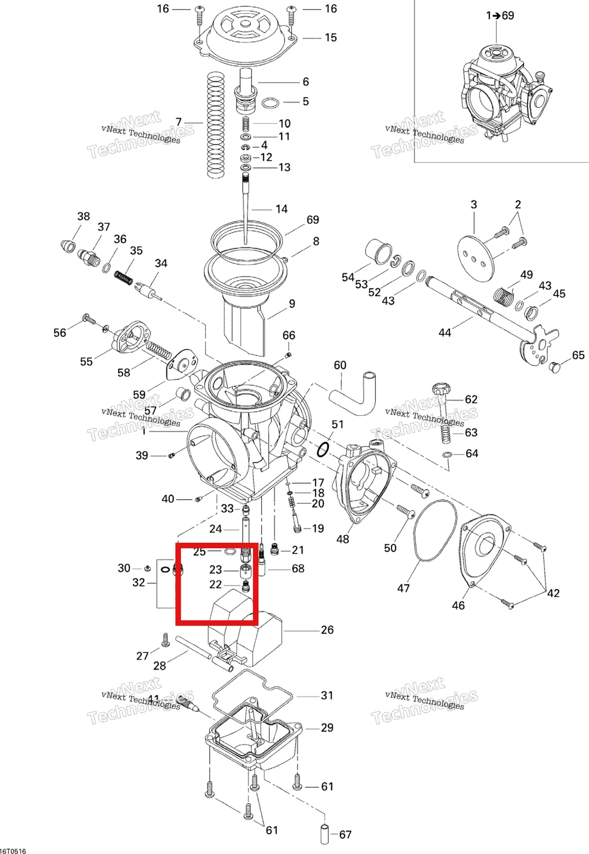 Деталь 270500437 на схеме узла Carburetor