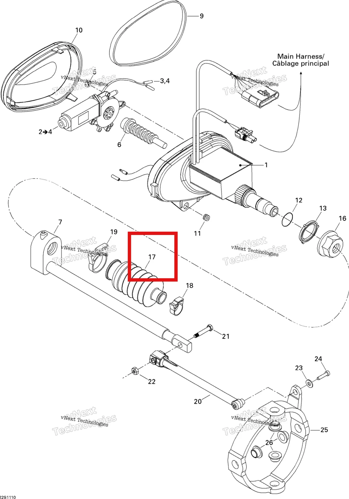 Деталь 271000459 на схеме узла 2011 Sea-Doo RXP-X 255 & RS Trim, Electrical