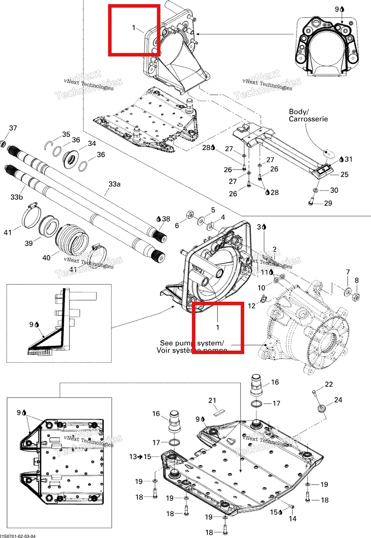 Деталь 271001543 на схеме узла 2007 Sea-Doo GTX LTD Propulsion