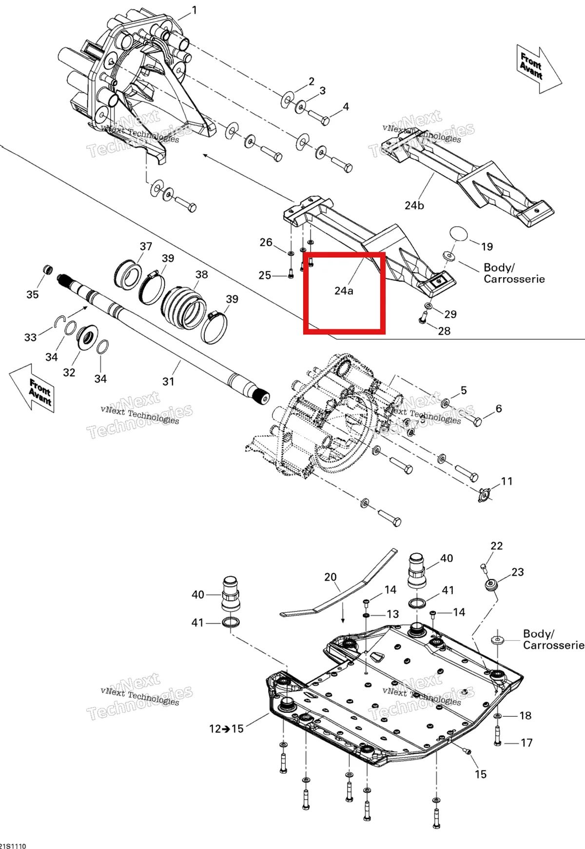 Деталь 271001582 на схеме узла 2011 Sea-Doo RXP-X 255 & RS Propulsion