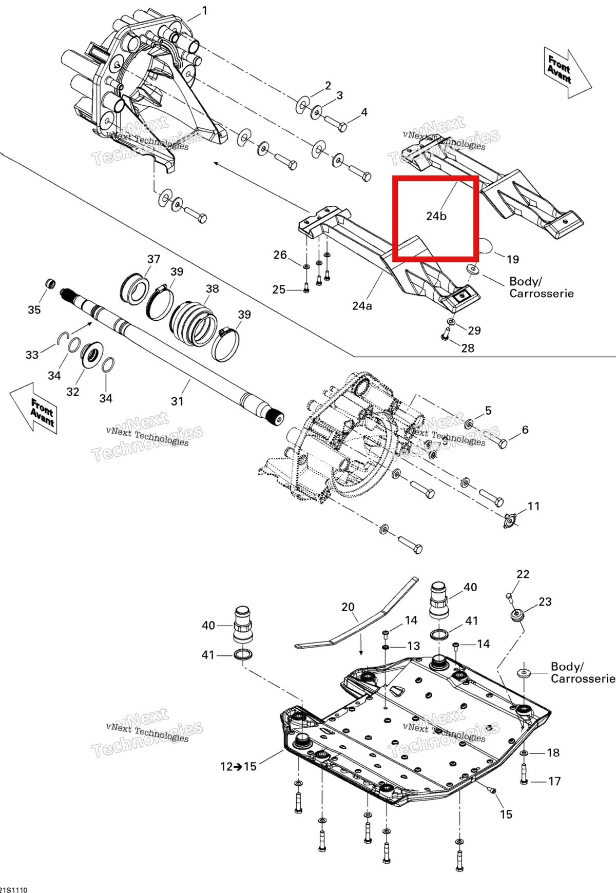Деталь 271001658 на схеме узла 2011 Sea-Doo RXP-X 255 & RS Propulsion