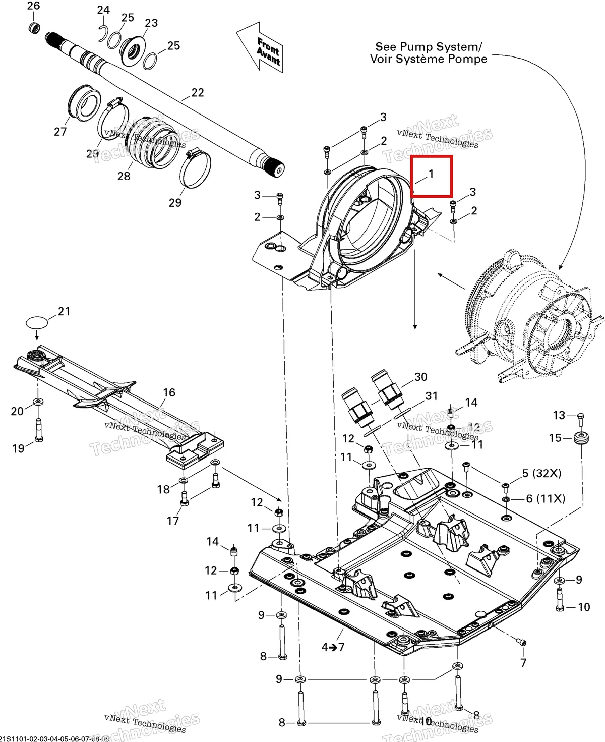 Деталь 271001704 на схеме узла Propulsion