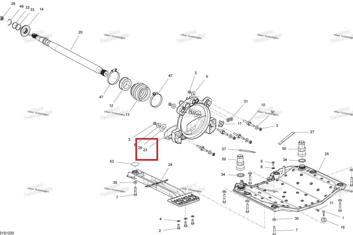 Деталь 271001747 на схеме узла 2012 Sea-Doo RXP-X 260 & RS Propulsion