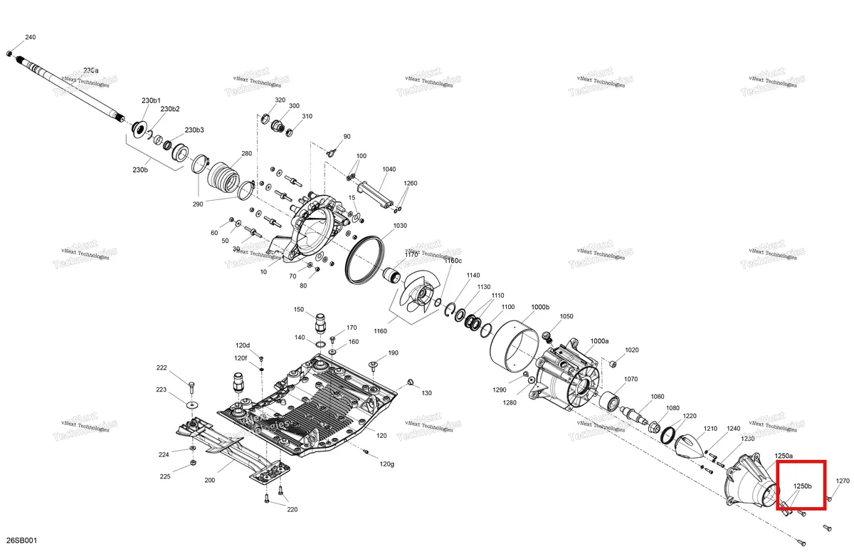 Деталь 271001885 на схеме узла 2022 Sea-Doo GTI 90 Drive - Propulsion