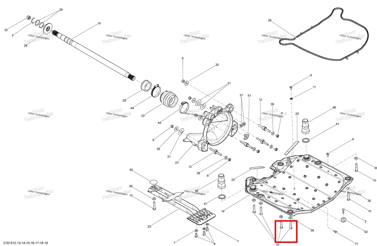 Деталь 271001902 на схеме узла 2015 Sea-Doo GTI Propulsion