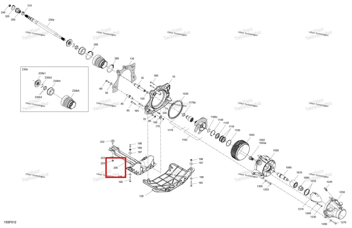 Деталь 271002011 (Насос Grate Sea-Doo Spark 900 ACE (2018) (271002011)) на схеме узла 2026 Sea-Doo SPARK - 900 HO ACE - TRIXX - 67TB - Gulfstream Blue - 1UP Drive - Propulsion