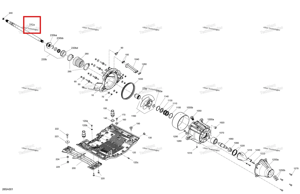 Деталь 271002103 на схеме узла 2021 Sea-Doo RXP X 300 Drive - Propulsion