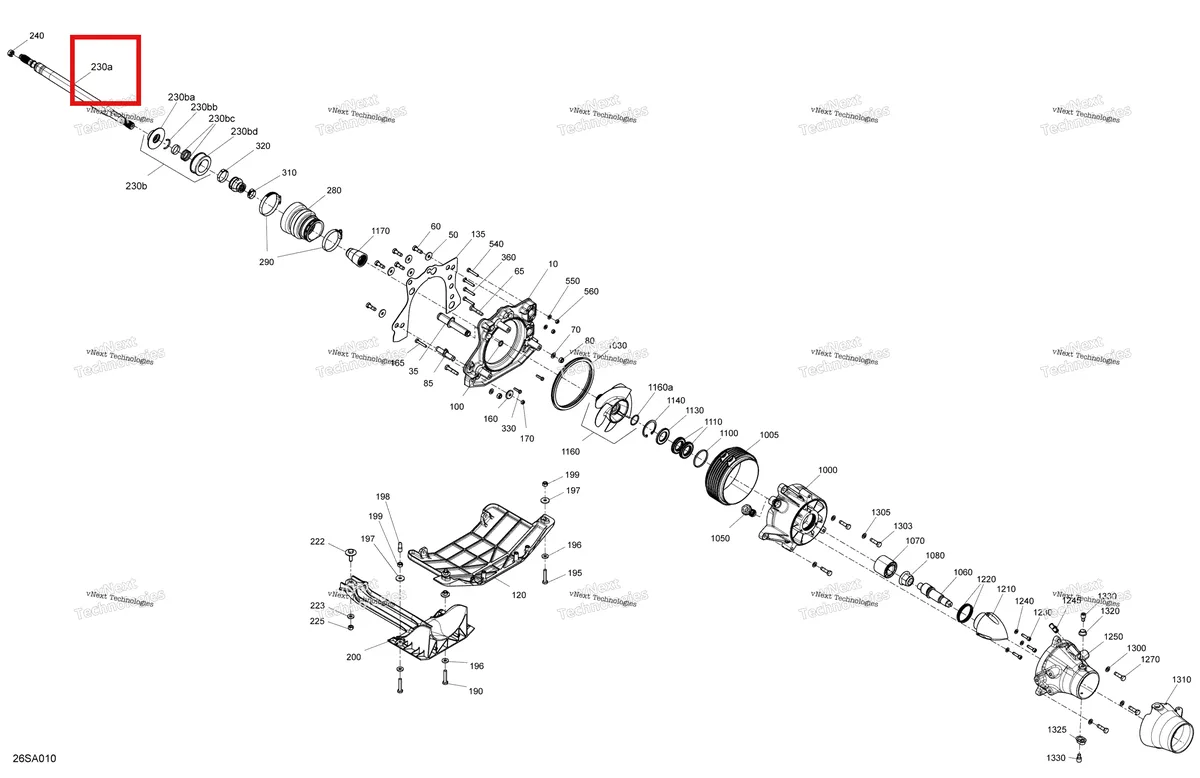 Деталь 271002105 на схеме узла 2021 Sea-Doo SPARK 900 ACE Drive - Propulsion - Built From Nov 6 2020