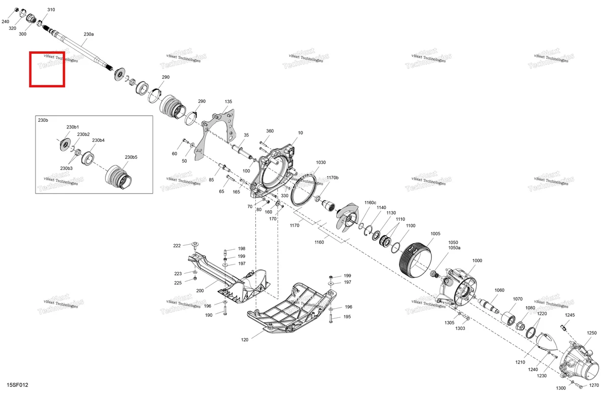 Деталь 271002126 на схеме узла 2026 Sea-Doo SPARK - 900 ACE - BASE - 61TA - Sunrise Orange - 2UP Drive - Propulsion