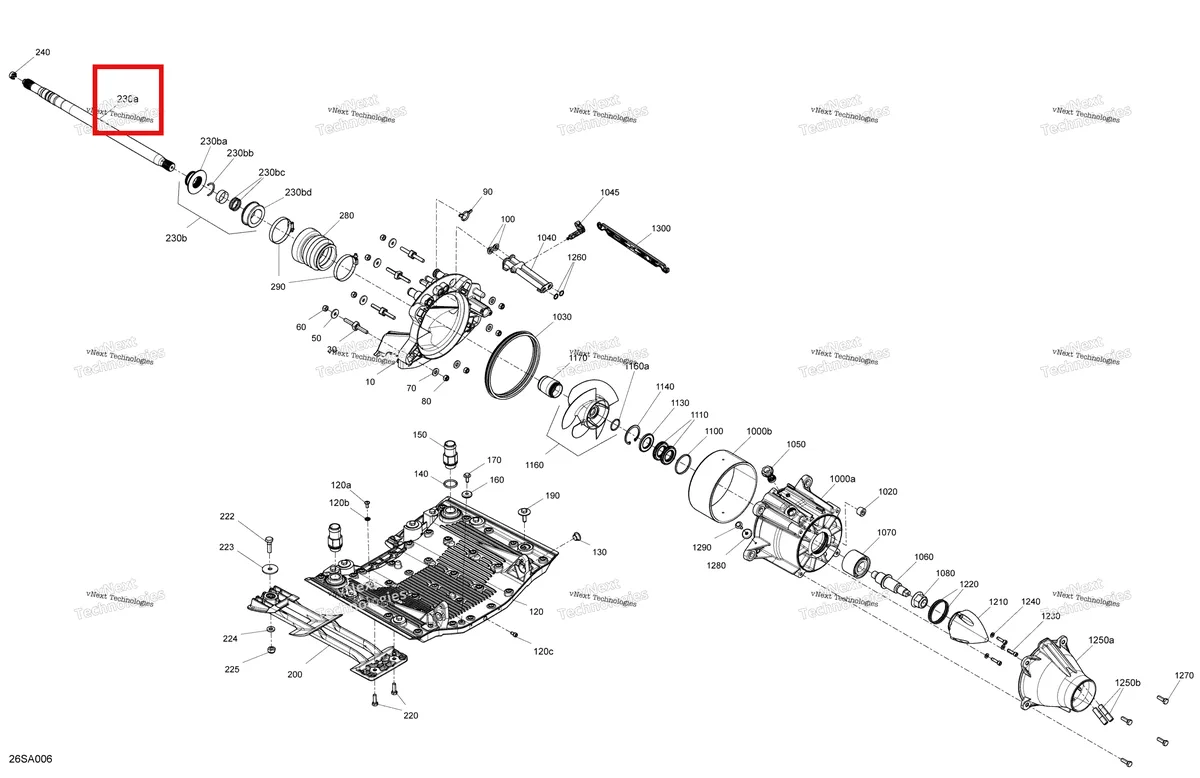 Деталь 271002142 на схеме узла 2021 Sea-Doo GTX 170 Drive - Propulsion / Built July 26Th 2020 And Up