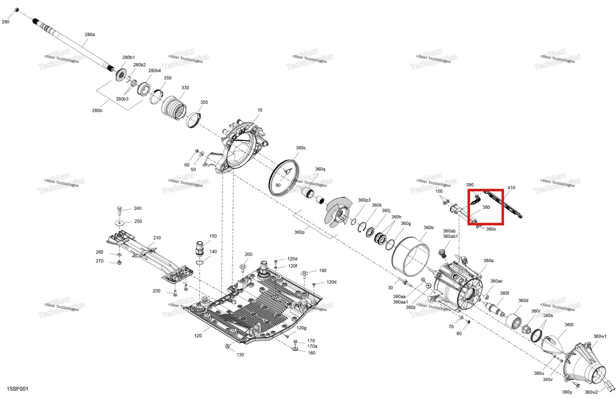 Схема применяемости: Водяной выпускной Sea-Doo RXT-X 300 (2023) (271002150)